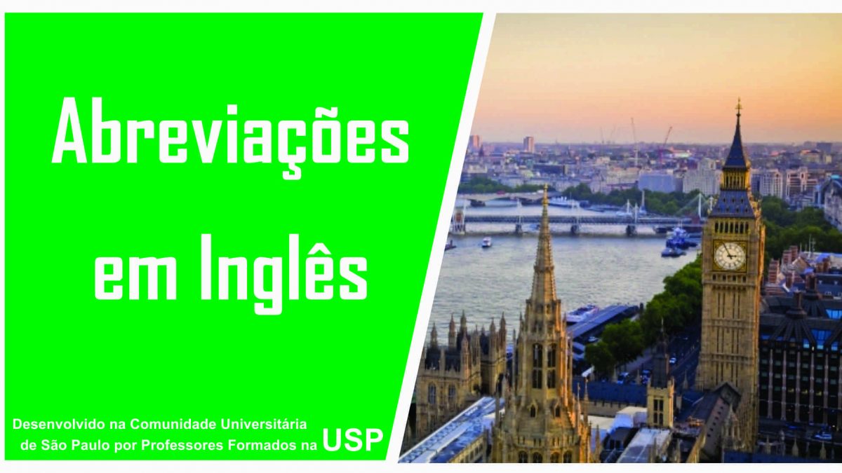 Aprenda Abreviações em Inglês!